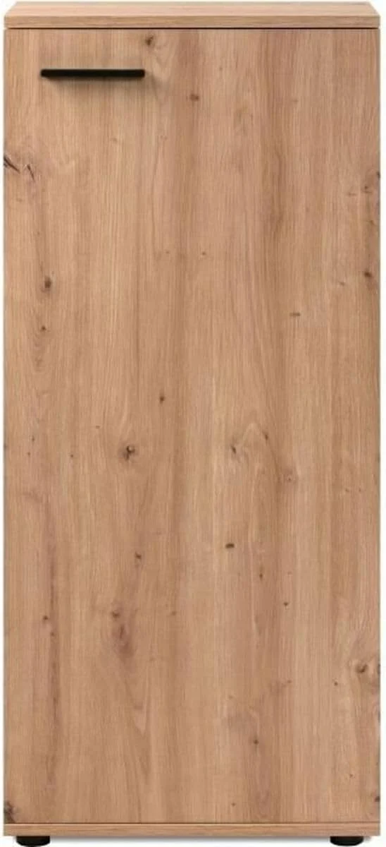 Schuhschrank, Kommode, Holzwerkstoff, Dekor Artisan Oak, Mass: B x H x T ca. 50 x 110 x 34 cm