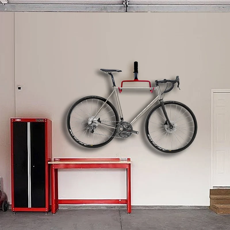 Maclean Horizontal Wall-Mounted Bike Rack, Steel, Max. Load 30 kg, MC-430, 3 pieces