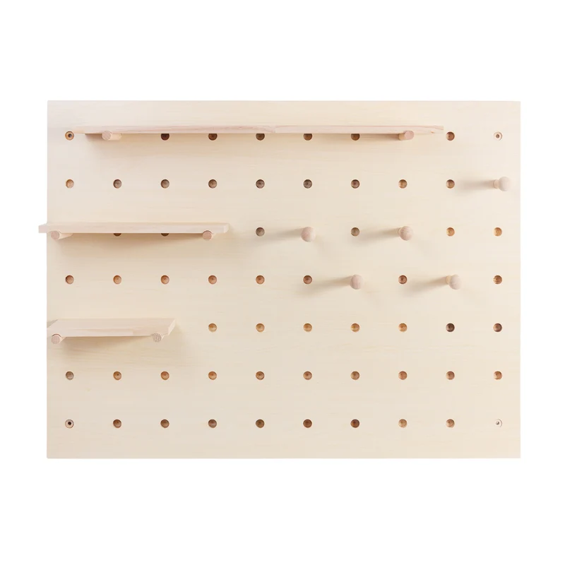 Maclean wooden organizer board, light wood color, 60x80 cm, max. 20 kg, MC-131 WD