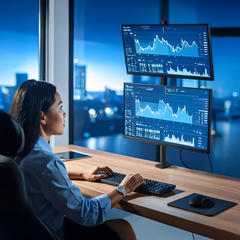 Maclean monitor mount, max VESA 100x100, 13-27", 9kg, MC-966
