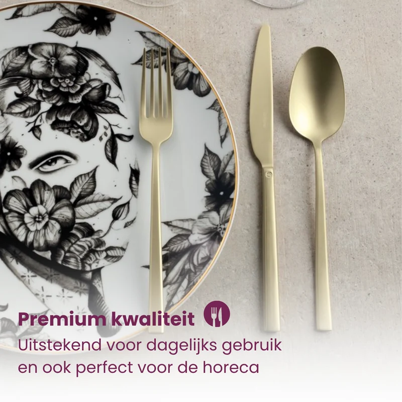 Sambonet Besteckset Rock - Antique Champagne - 60-teilig / 12 Personen