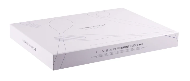 Sambonet Besteckset Linear - Schwarz - 24-teilig / 6 Personen
