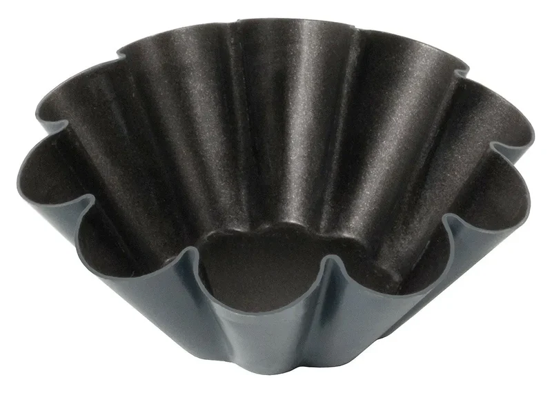 Antihaft-Briocheform 6,5-9 cm aus Stahl