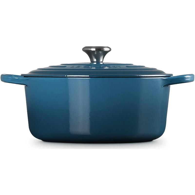 Le Creuset Bräter Signature rund 26 cm Deep Teal
