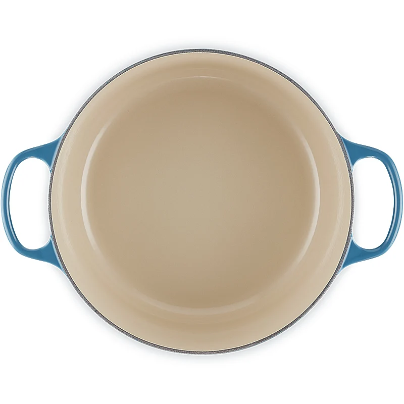 Le Creuset Bräter Signature rund 26 cm Deep Teal