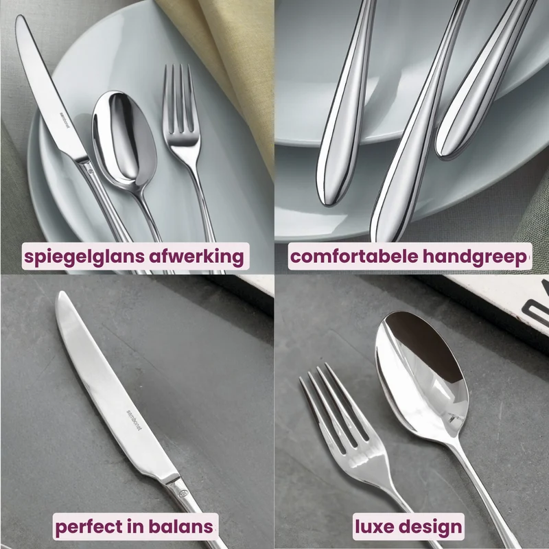 Sambonet Besteckset Dream - Edelstahl - 24-teilig / 6 Personen