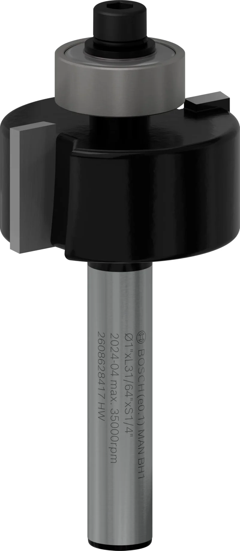 Bosch 1x PRO Falzfräser (für Weichholz, Hartholz, Ø 25,4 mm, Professional Zubehör Handfräse, Kantenf
