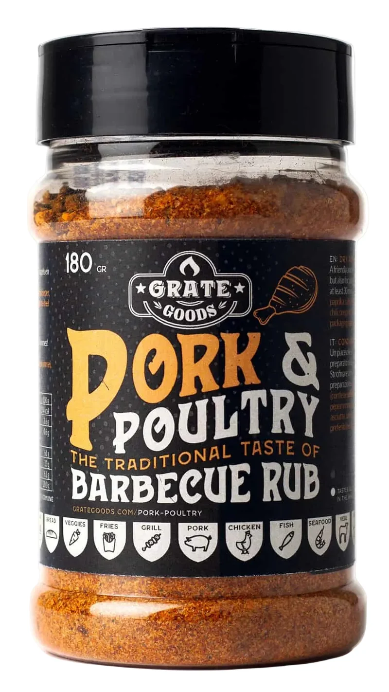 Cookinglife Spareribs Komplett BBQ Set - Mit Rub, Halter, Saucepfanne & Metzgerpapier
