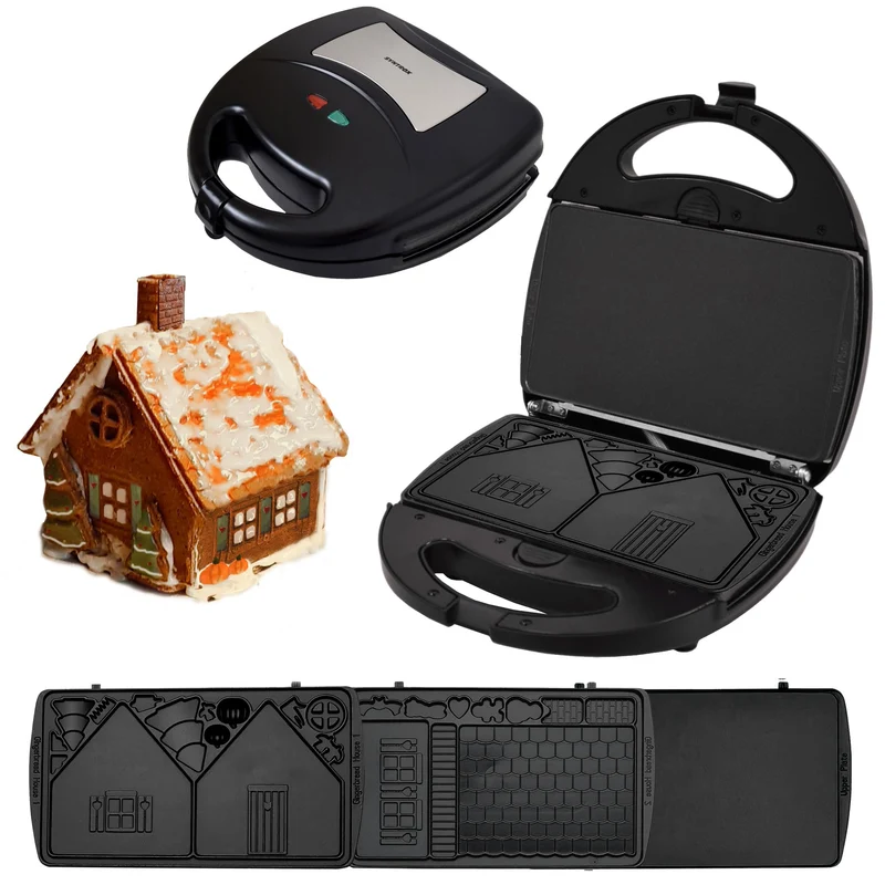 Syntrox Germany Maker Lebkuchenhaus SM-1300W Gingerbread mit herausnehmbaren Backplatten