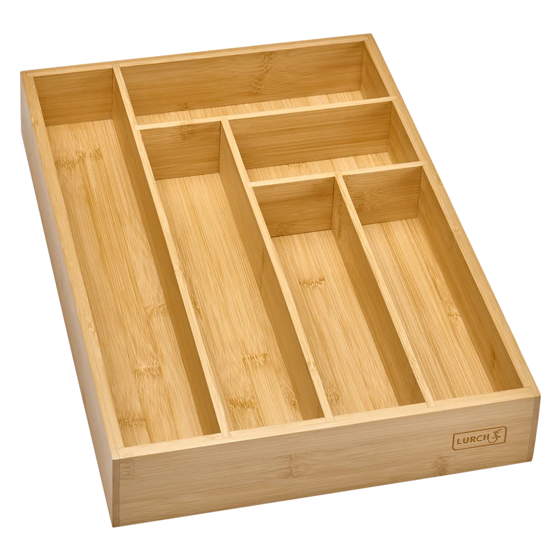 Besteckkasten Bambus 6 Fächer 44,6x30,5x6,5cm