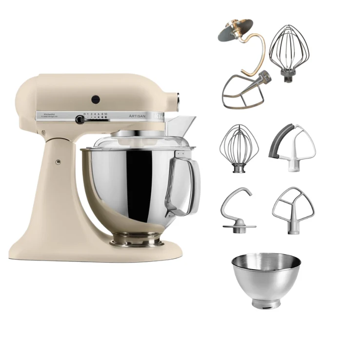 KitchenAid 4,8 L 5KSM175 Artisan Küchenmaschine Tschimmlover mit Tschimmhook Rührelementen