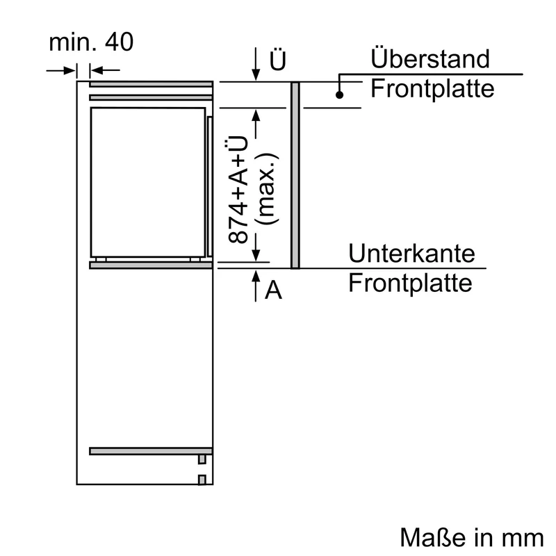 Bosch Serie 6 GIV21ADD0 Einbau-Gefrierschrank Integriert 95 l D