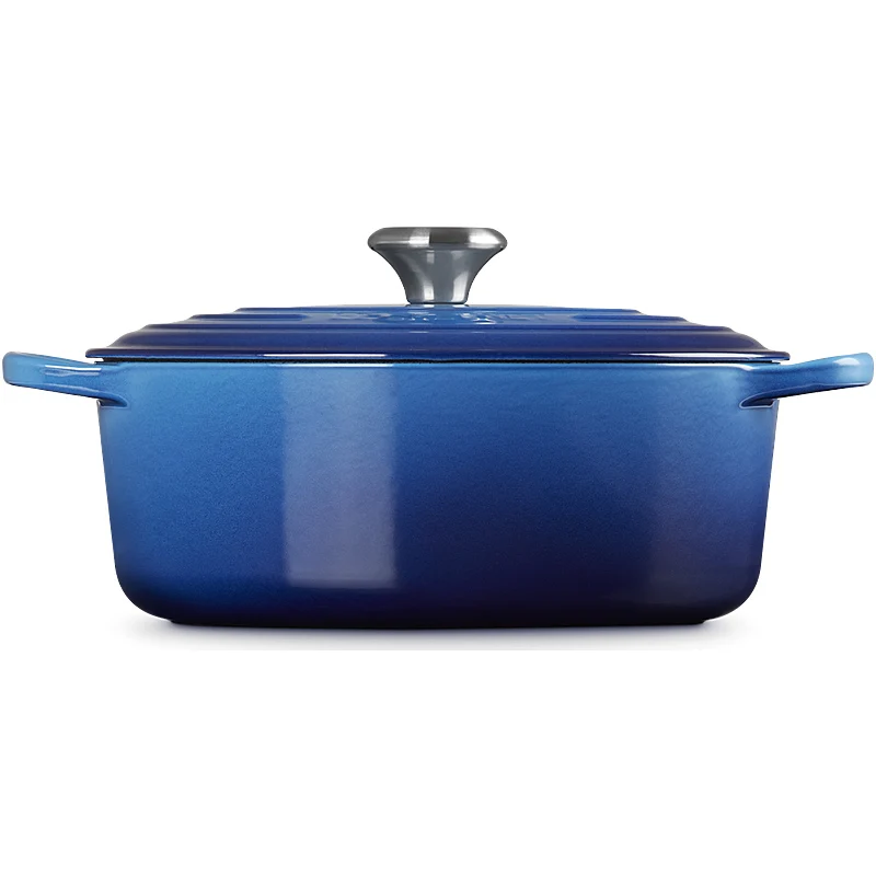 Le Creuset Bräter Signature oval 33 cm Azure