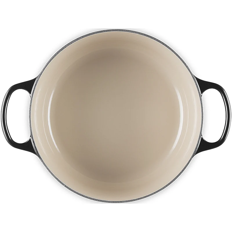Le Creuset Bräter Signature 26 cm Schwarz glänzend