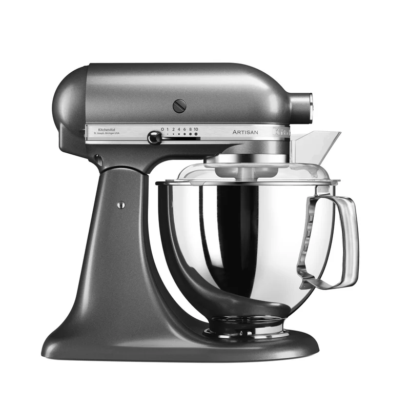 KitchenAid 4,8 L 5KSM175 Artisan Küchenmaschine Allrounderset mit Gemüseschneider+Fleischwolf+Spritzgebäckvorsatz