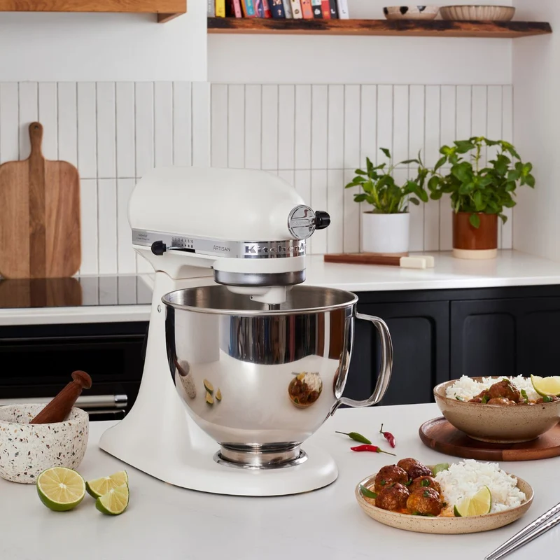 KitchenAid 4,8 L 5KSM175 Artisan Küchenmaschine Cookielover mit Fleischwolf+Spritzgebäckvorsatz