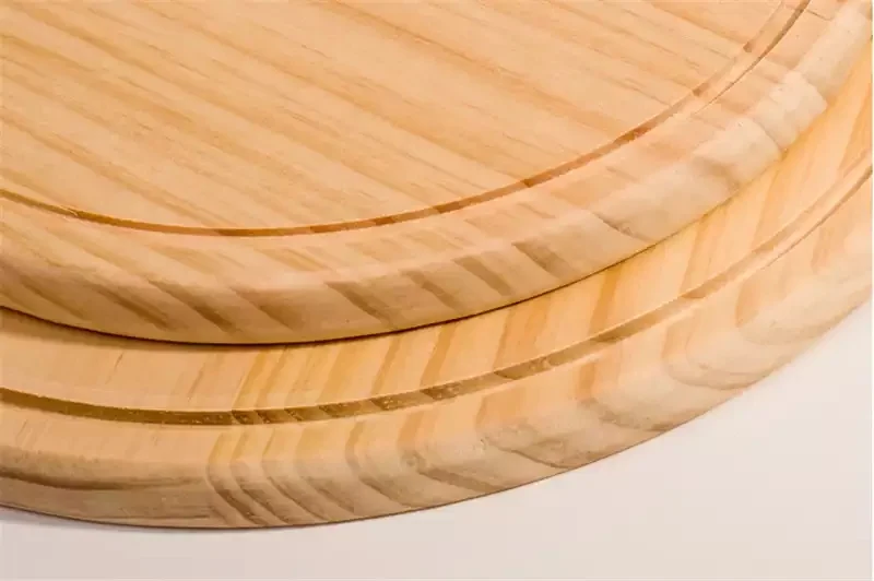 Non-Stick Pizza Baking Pan with Wooden Serving Paddle 9"