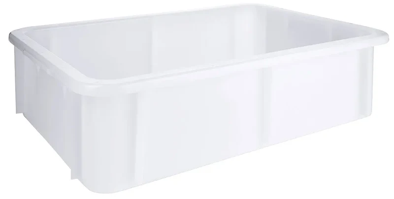 U-Rand Lebensmittelecht Stapelkasten weiß 13-18 Liter 40x30cm