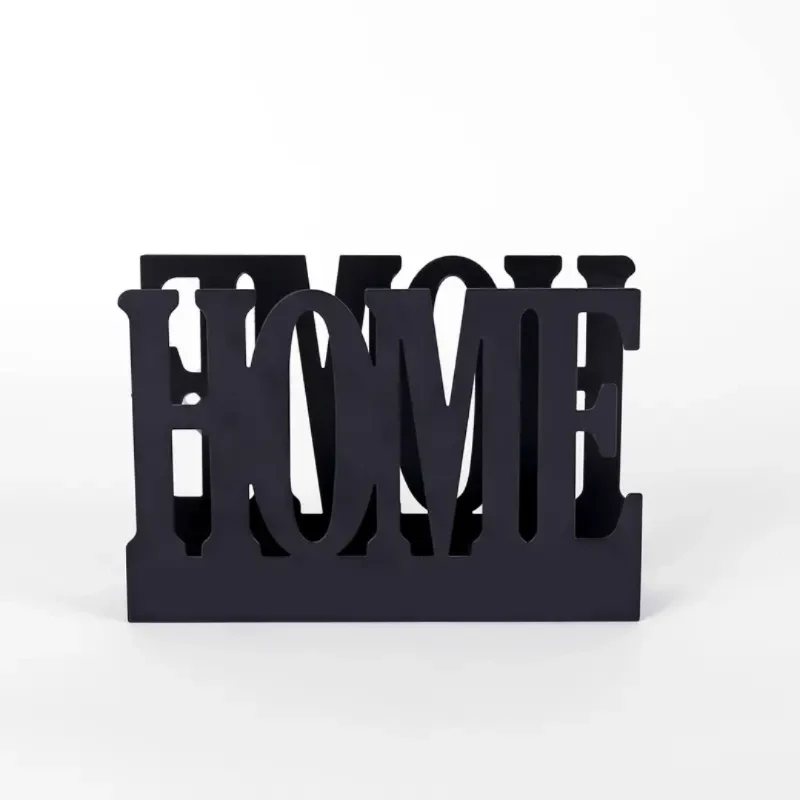 Modern Black Metal Napkin Holder