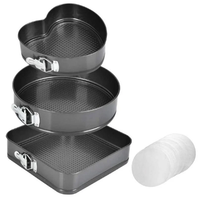 Cake Non-stick Baking trays 3 Shapes