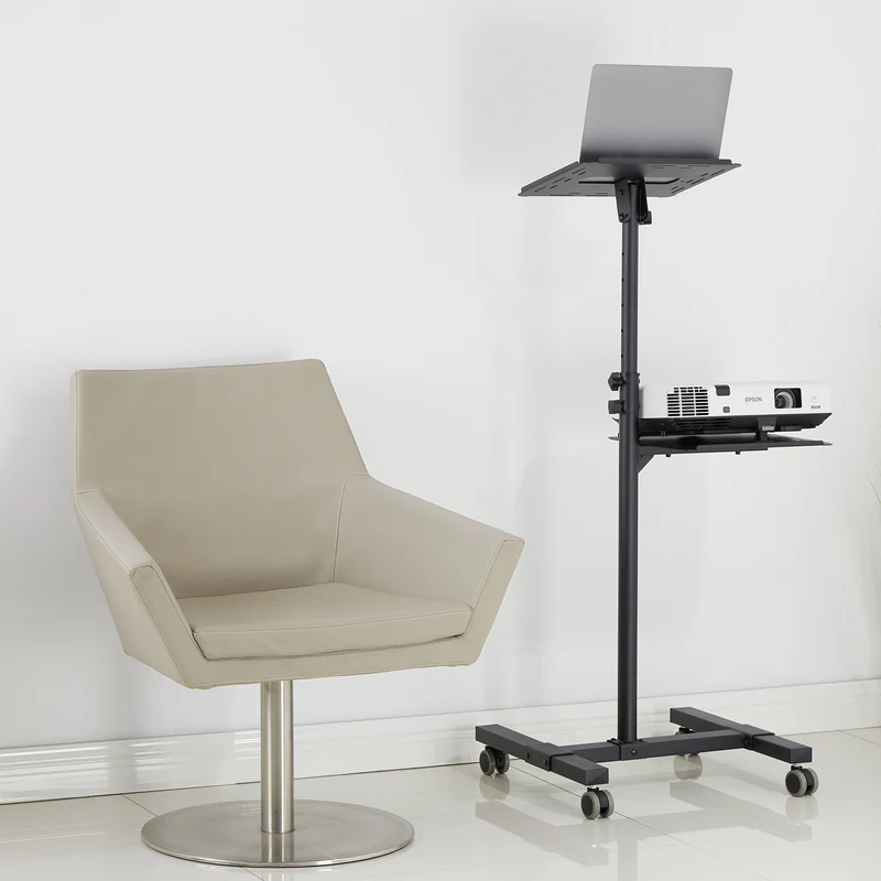 Maclean Adjustable Steel Mobile Projector/Laptop Stand, max. 10 kg, MC-207