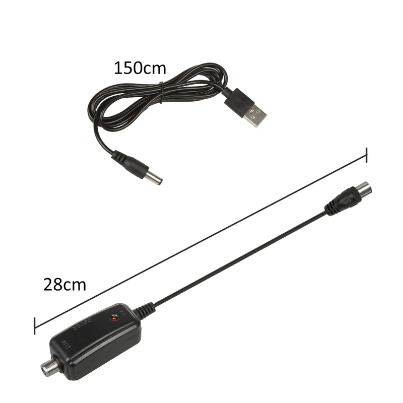 Maclean Energy MCTV-697 Adapter USB LED Power Supply for DVB-T Antenna MCTV-697 Aerial RoHS