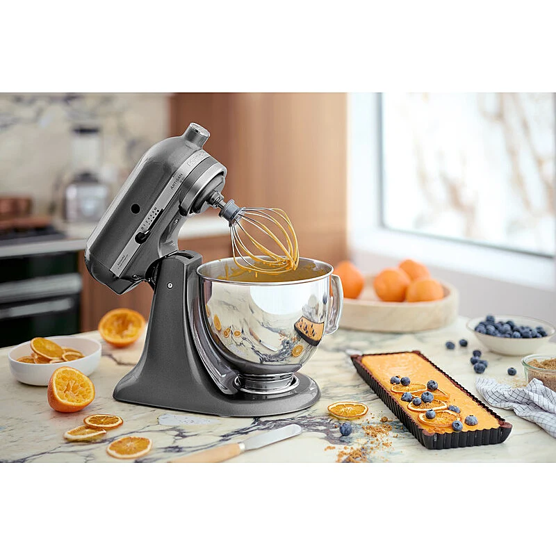KitchenAid Artisan 5KSM175PSEMS Küchenmaschine 4,8L in Medaillon silber mit Zubehör