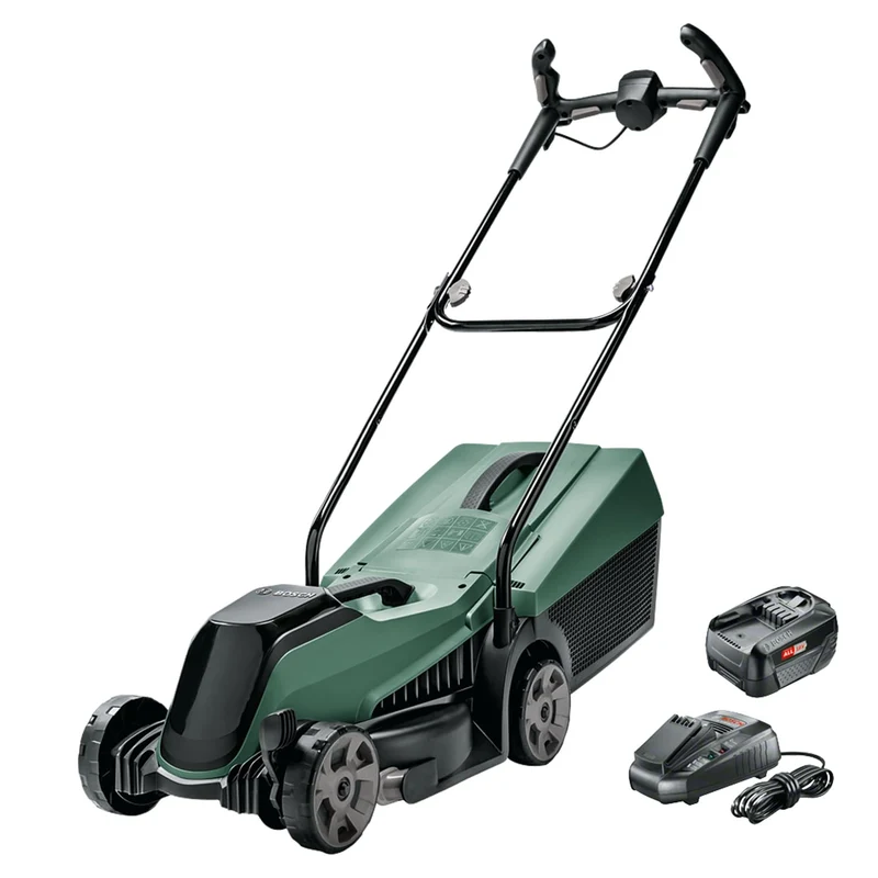 Bosch Home and Garden Akku-Rasenmäher CityMower 18 (18 Volt, 1 Akku 4,0 Ah, Schnittbreite: 32 cm, Ra