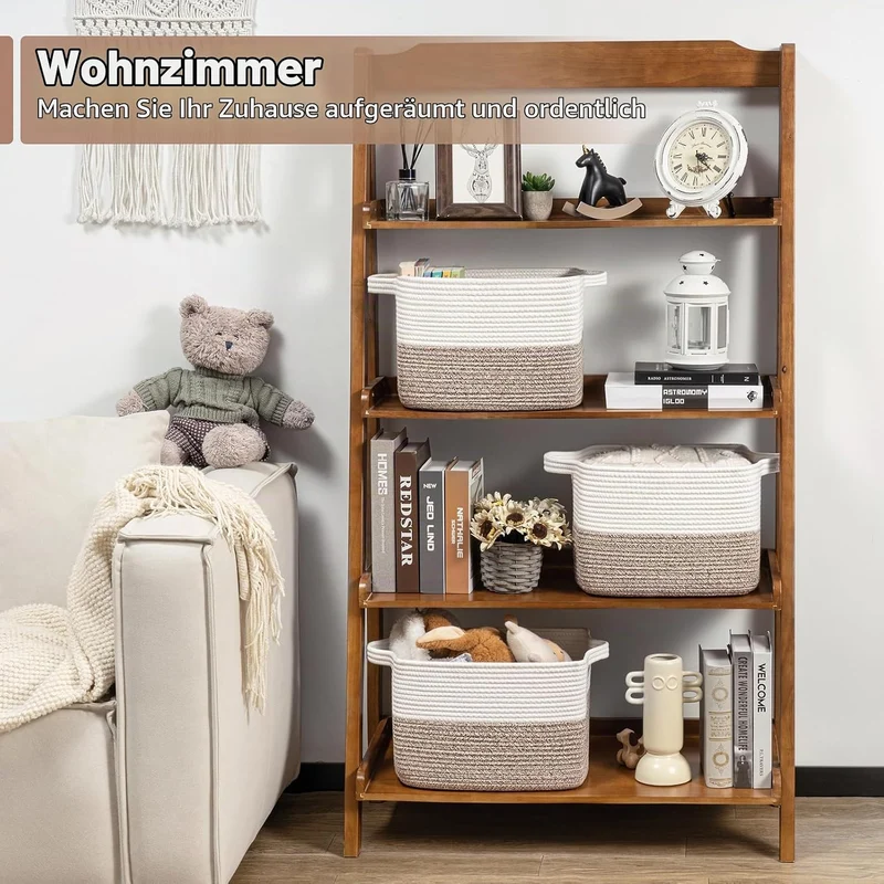 TIMEYARD Aufbewahrungskorb, Wäschekorb Klein, Korb Geflochten, Wäschekorb Kinderzimmer, Wäschesammle