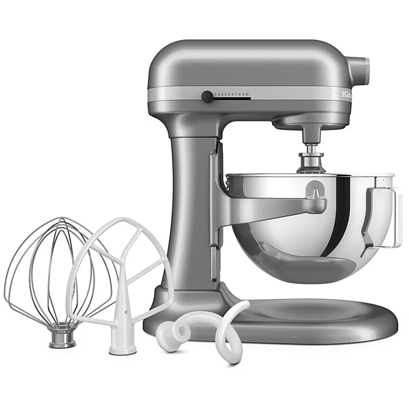 KitchenAid 5KSM55SXXECU Heavy Duty Küchenmaschine Contour Silber – 5,2L Leistung und Stil