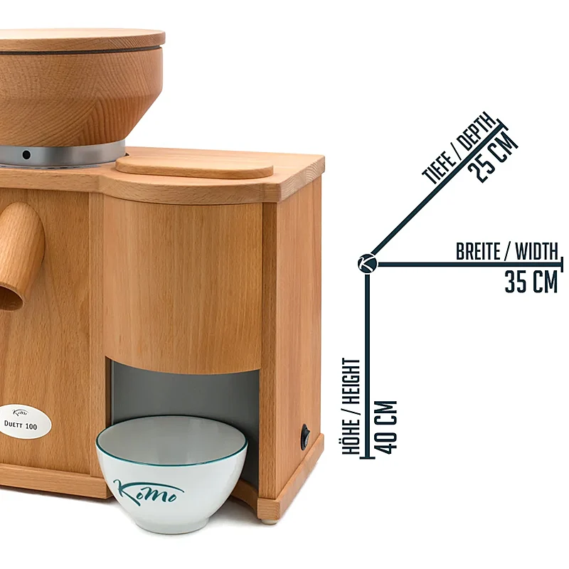 Komo Duett 100 Getreidemühle & Flockenquetsche
