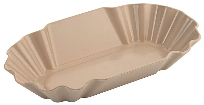 Mehrweggeschirr Pommes frites-Schale 19,5 cm naturbraun