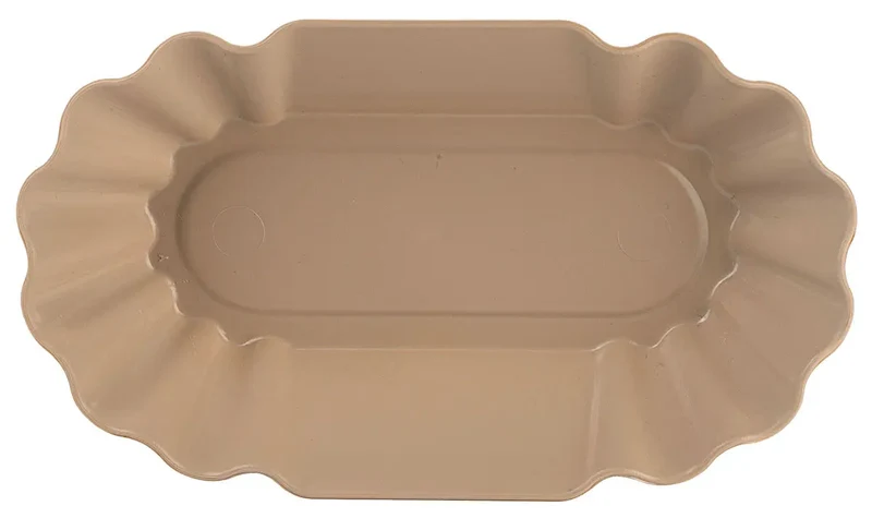 Mehrweggeschirr Pommes frites-Schale 19,5 cm naturbraun