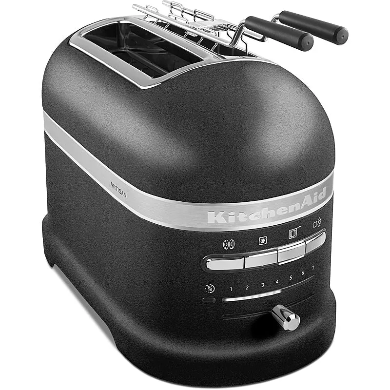 KitchenAid Artisan Toaster 2 Scheiben – Gusseisen Schwarz 5KMT2204EBK inkl. Sandwichzange