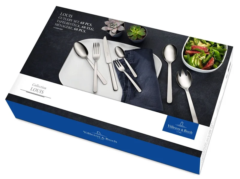 Villeroy & Boch Besteckset Louis - Edelstahl - 68-teilig / 12 Personen