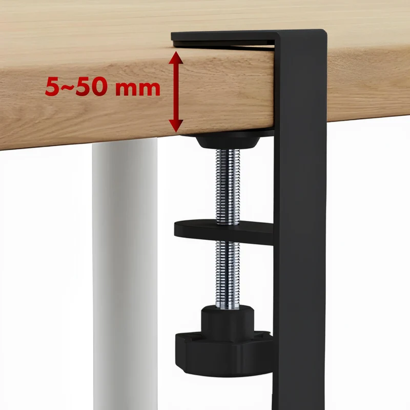 Maclean under-desk cable organizer, max. load 5kg, max. 728mm, black, MC-103 B