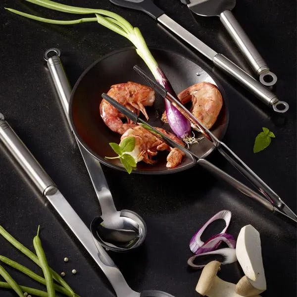 Pinzas de acero inox. con punta de silicona 32cm Rösle