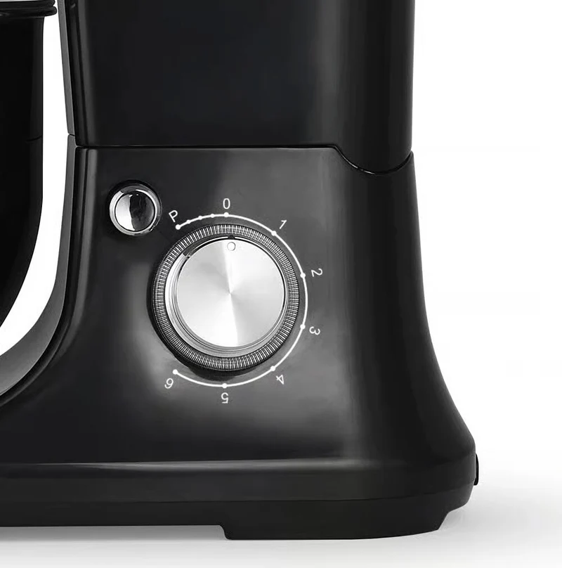 Haws – Küchenmaschine, 5-Liter-Edelstahlschüssel, 6 Geschwindigkeitsstufen, 3 Knethaken, 1200 W, schwarz