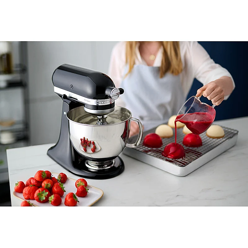KitchenAid Artisan 5KSM175PSEOB Küchenmaschine 4,8L in Onyx Schwarz mit Zubehör