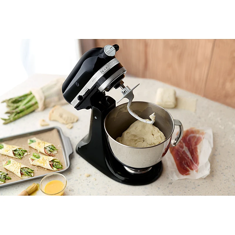 KitchenAid Artisan 5KSM175PSEOB Küchenmaschine 4,8L in Onyx Schwarz mit Zubehör