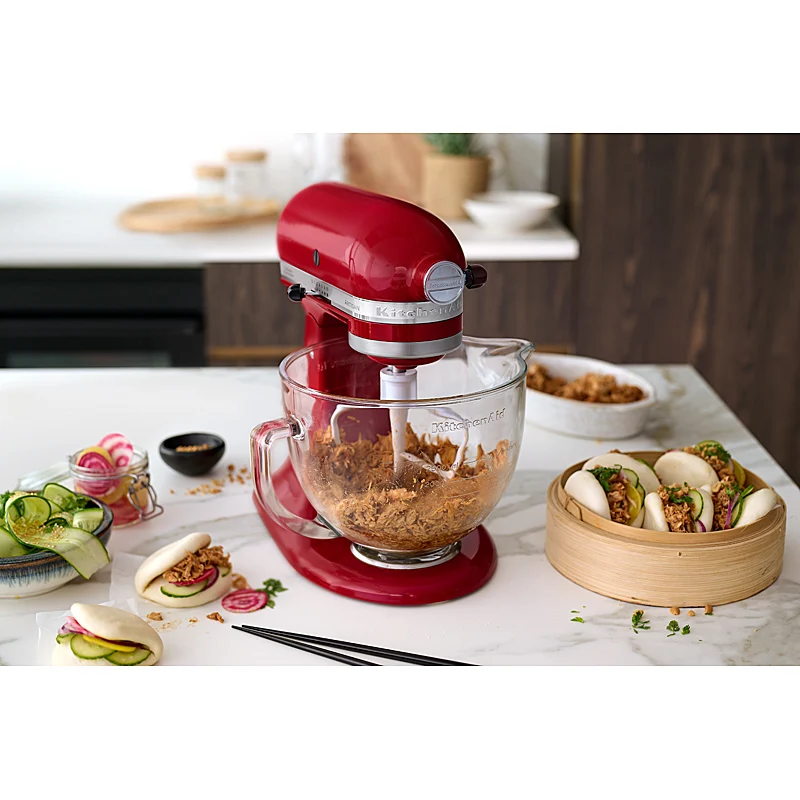 KitchenAid Artisan 5KSM175PSEER Küchenmaschine 4,8L Empire Red mit Zubehör