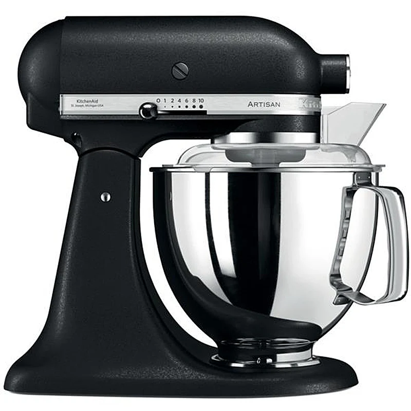 KitchenAid Artisan 5KSM175PSEBK Küchenmaschine 4,8L in Gusseisen Schwarz mit Zubehör