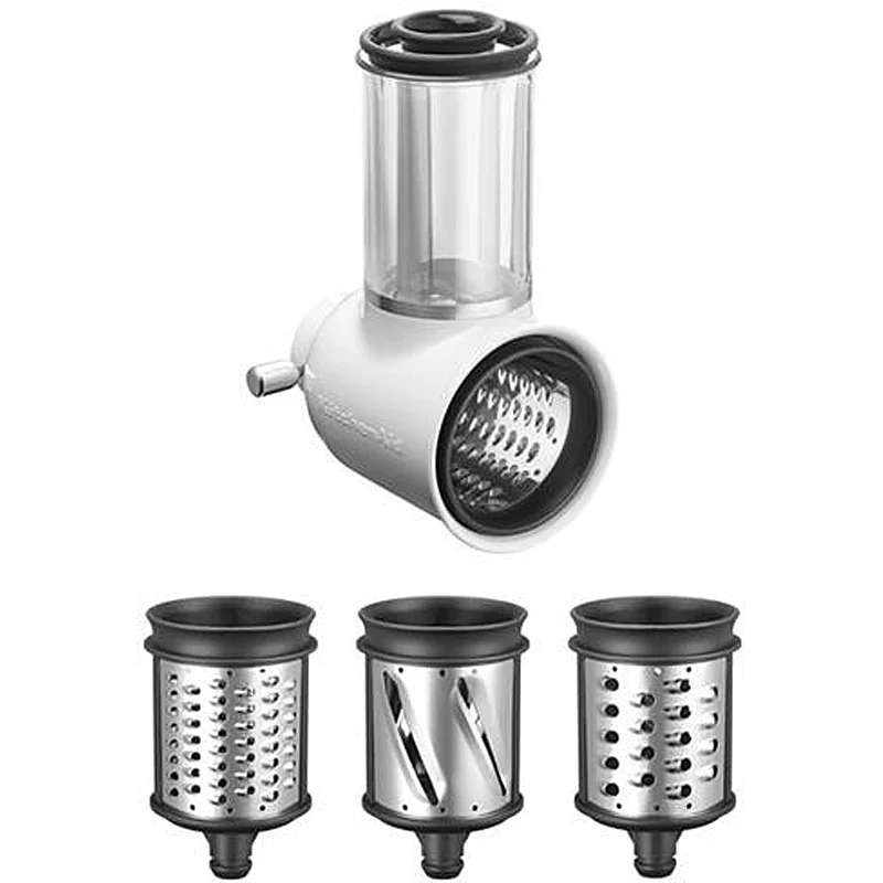 KitchenAid 5KSMVSA Gemüseschneider/Schnitzelwerk inklusive 3 Trommeln
