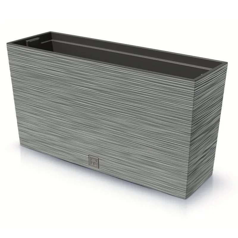 Prosperplast DFC800M-422U Furu Case Middle Planter with Insert Plant Trough Flower Pot Indoor Outdoor 77x23.5x41cm Concrete Grey