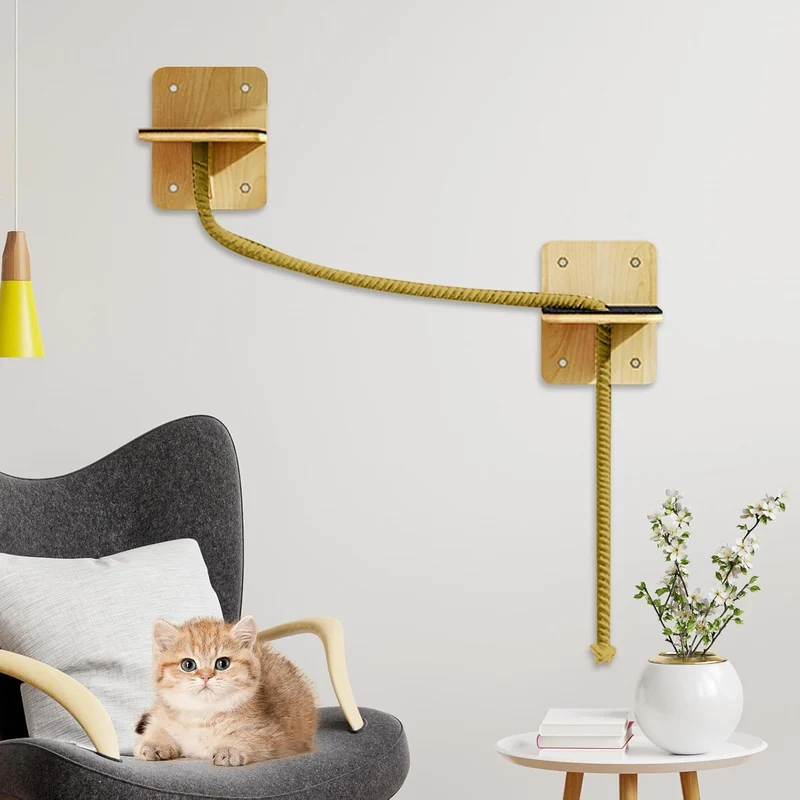 Kletterwand Katzen Hängematte Katze Wandmontage Katzenregale Katzenbrücke Katzentreppe Katzenkletter