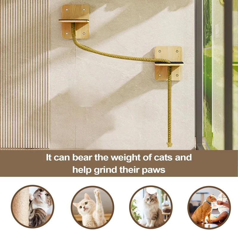 Kletterwand Katzen Hängematte Katze Wandmontage Katzenregale Katzenbrücke Katzentreppe Katzenkletter