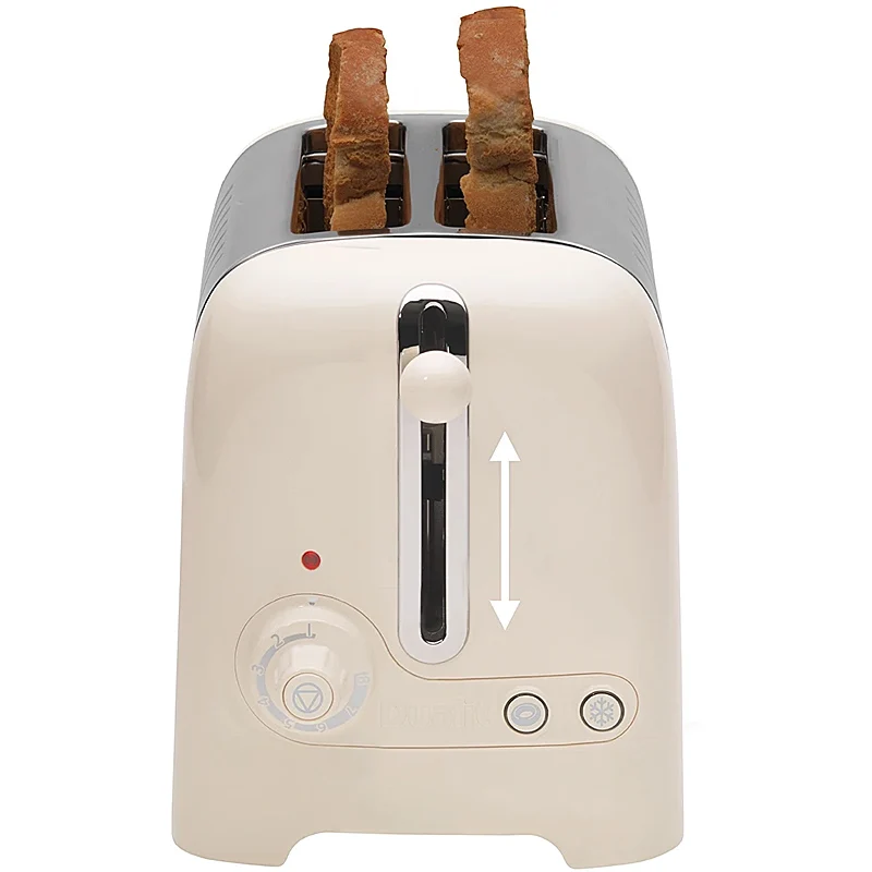 Dualit Lite Gloss Toaster 2-Schlitz Canvas White