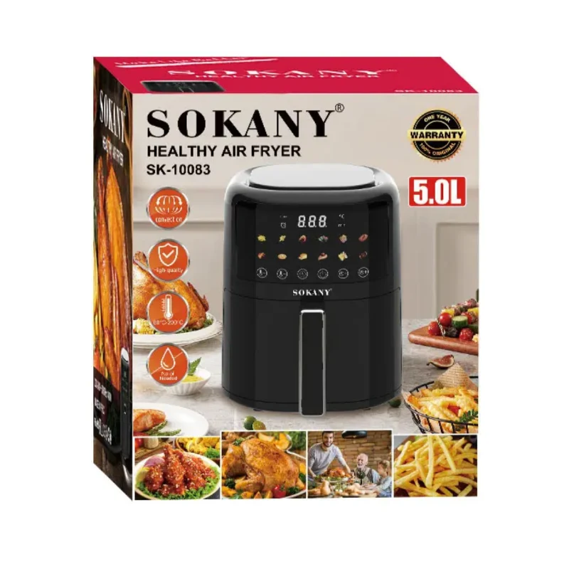 Sokany Smart Digital Air Fryer 1400W 5.0L