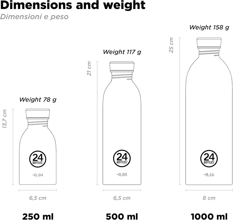 24BOTTLES Urban - Trinkflasche Gravity 500 ml, Gravity 500 ml