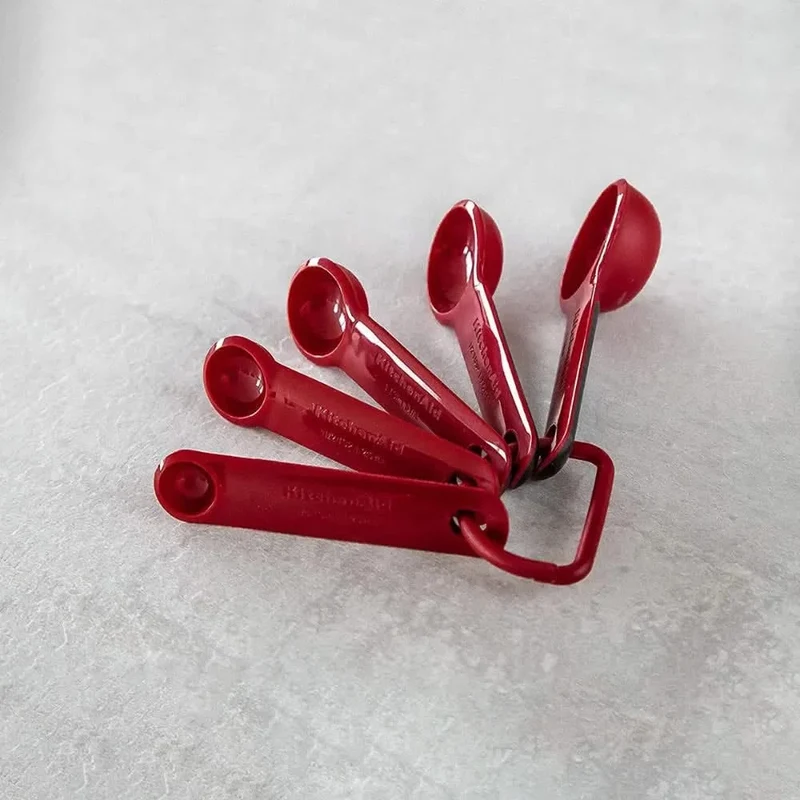 KitchenAid Messlöffelset Core Kaiserrot - Kunststoff 5-tlg - Spülmaschinenfest